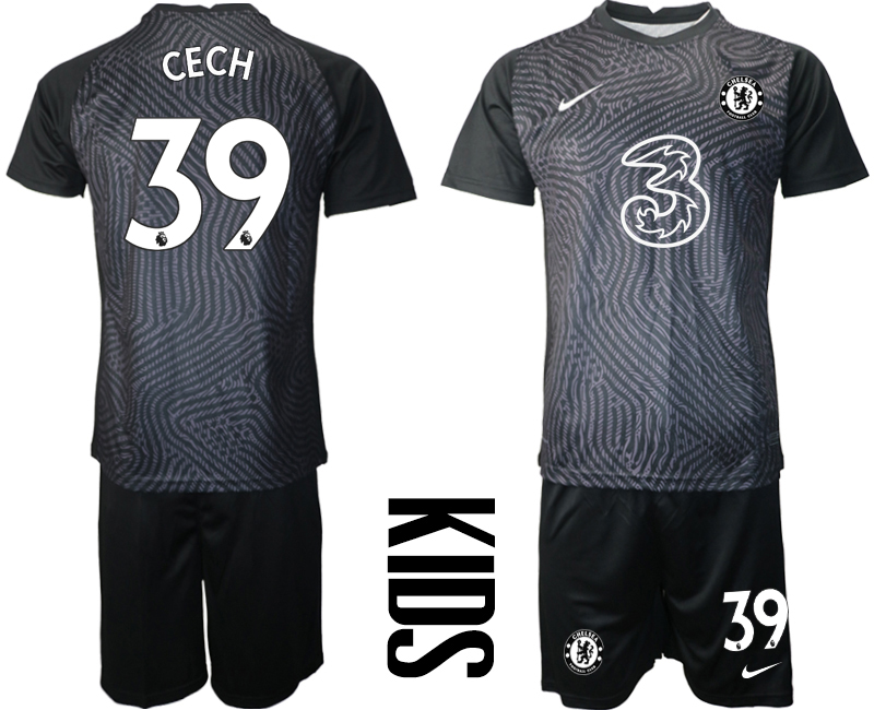 2021 Chelsea black Youth goalkeeper 39 soccer jerseys